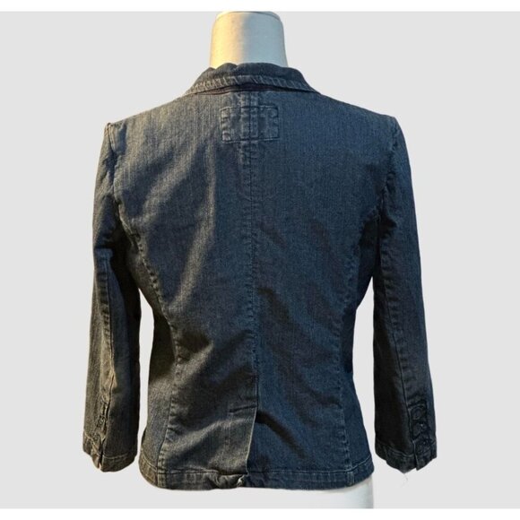 American Eagle Outfitters Women's Denim Blazer Jacket - Size Medium - Picture 2 of 7
